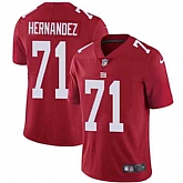 Nike Men & Women & Youth Giants 71 Will Hernandez Red Alternate NFL Vapor Untouchable Limited Jersey,baseball caps,new era cap wholesale,wholesale hats